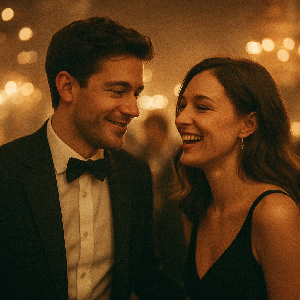 Editorial Lifestyle Aufnahme eines Paares bei einem Event